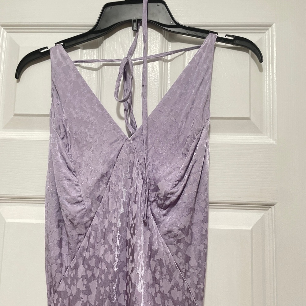 NEW TOPSHOP Heart Jacquard Satin Slip Dress Size 8 NWOT - Picture 8 of 10